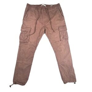 Pacsun Cargo Pants Mens Sz XL Brown Elastic Waist Drawstring Jogger Utility